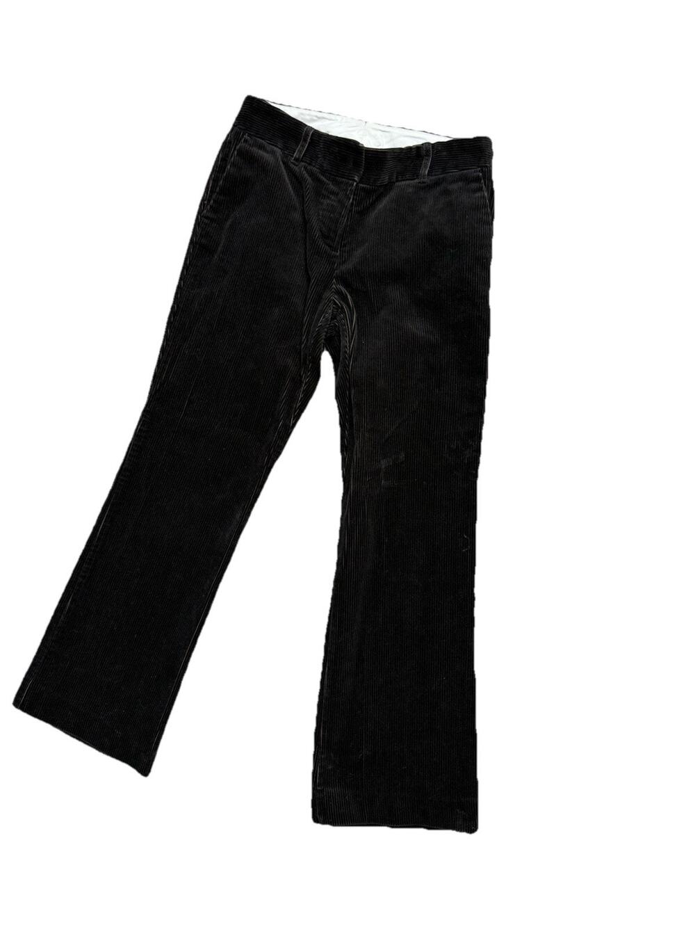 VTG Y2K J Crew Pants Women Brown Corduroy Flare Leg Bootcut Favorite Fit Sz 2